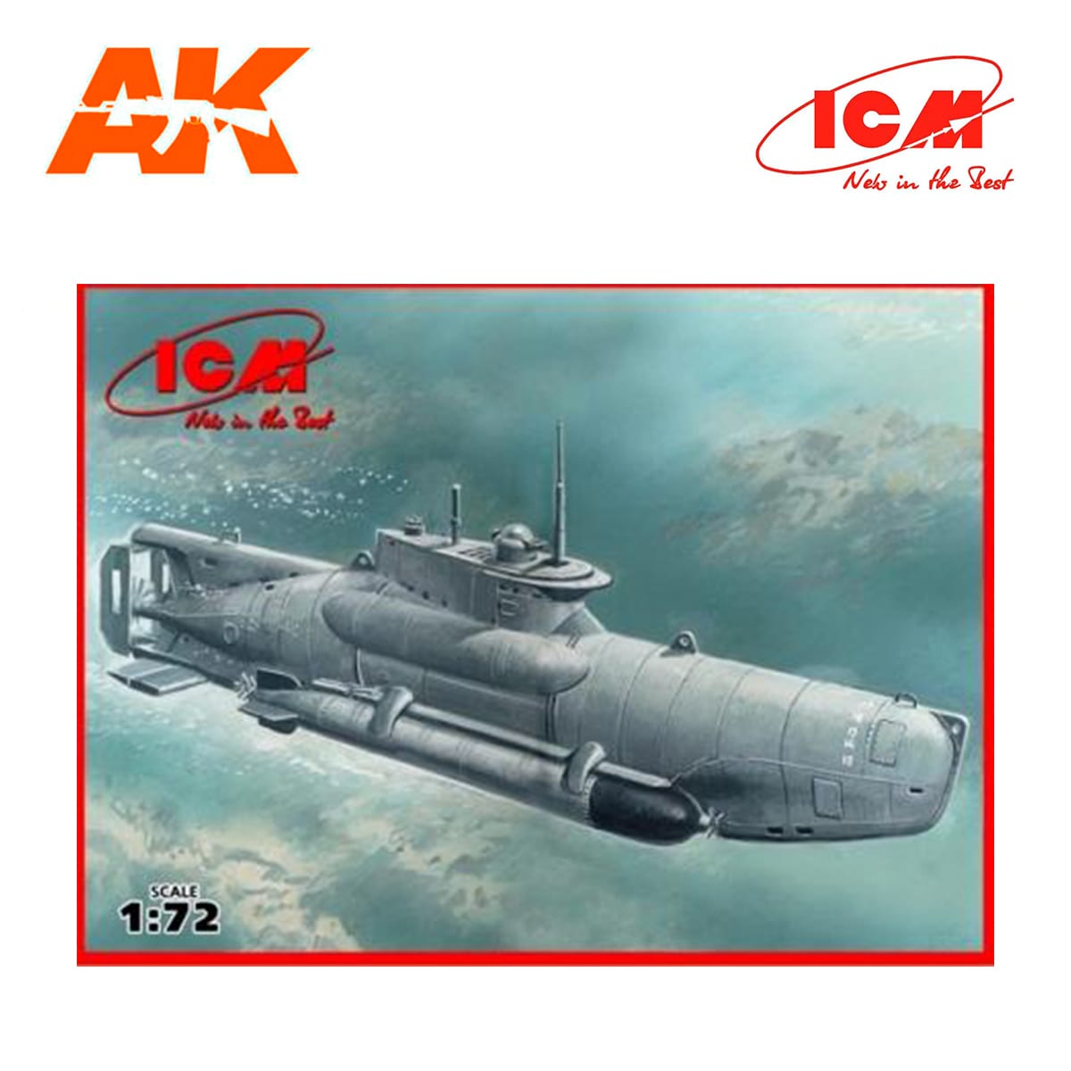 U-Boat Type XXVIIB “Seehund” (late), WWII German Midget Submarine 1/72