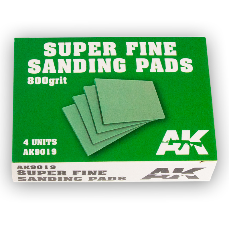 SUPER FINE SANDING PADS 800 GRIT. 4 UNITS.