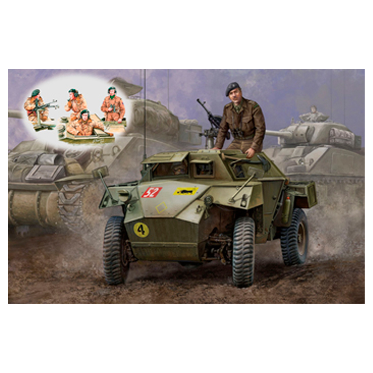 1/35 WWII British Humber MK.I Scout Car & AFV Crew Set