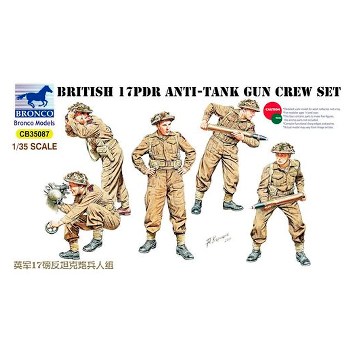 1/35 British 17pdr Anti-Tank Gun Crew set