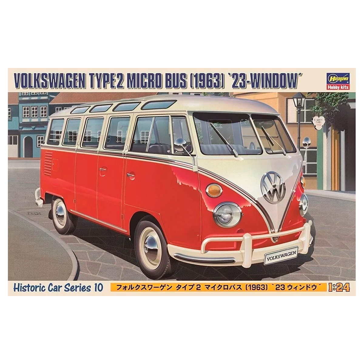 HC10 1/24 VOLKSWAGEN TYPE 2 MICRO BUS (1963) “23-WINDOW”