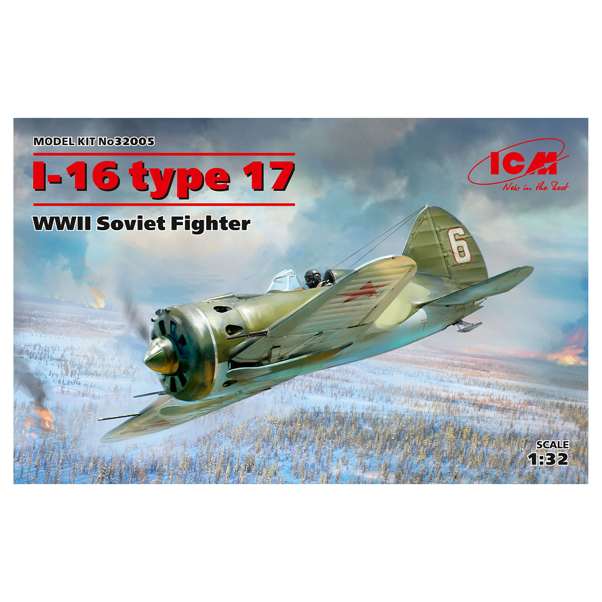 I-16 type 17, WWII Soviet Fighter 1/32