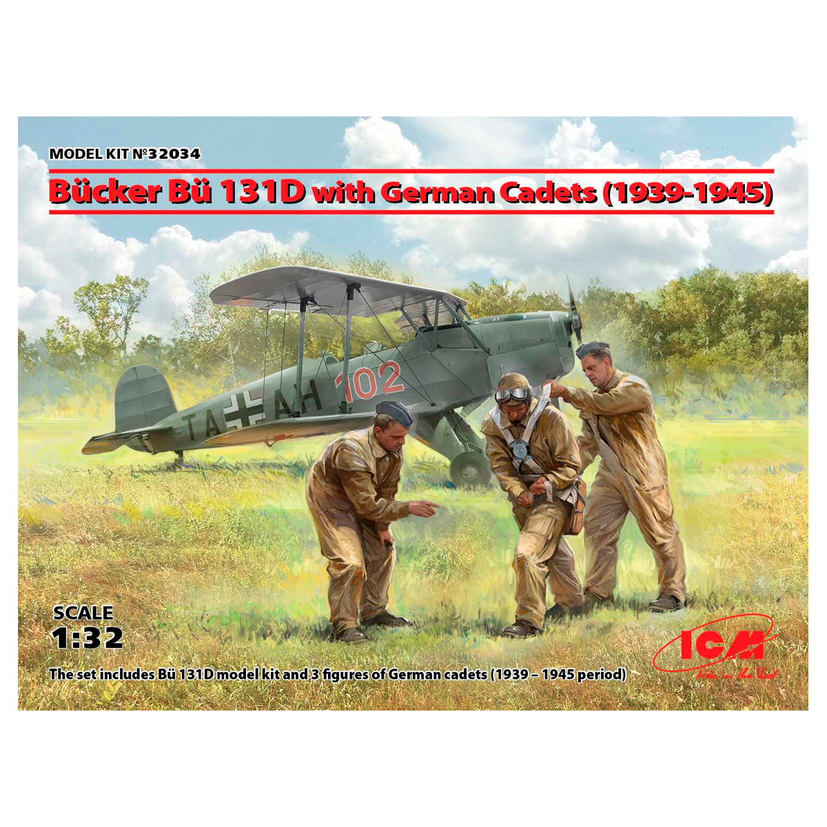 Bücker Bü 131D with German Cadets (1939-1945) 1/32