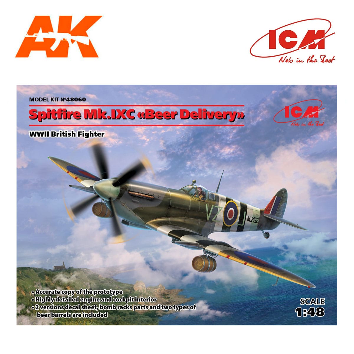 Spitfire Mk.IXC «Beer Delivery», WWII British Fighter 1/48