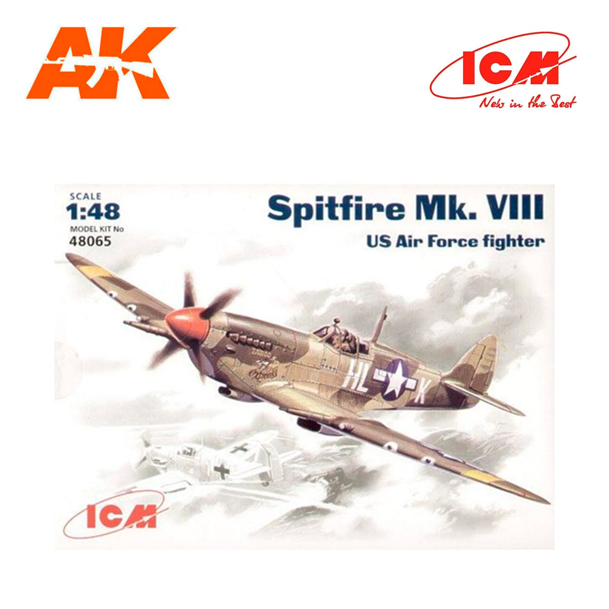 Spitfire Mk.VIII, WWII USAAF Fighter 1/48
