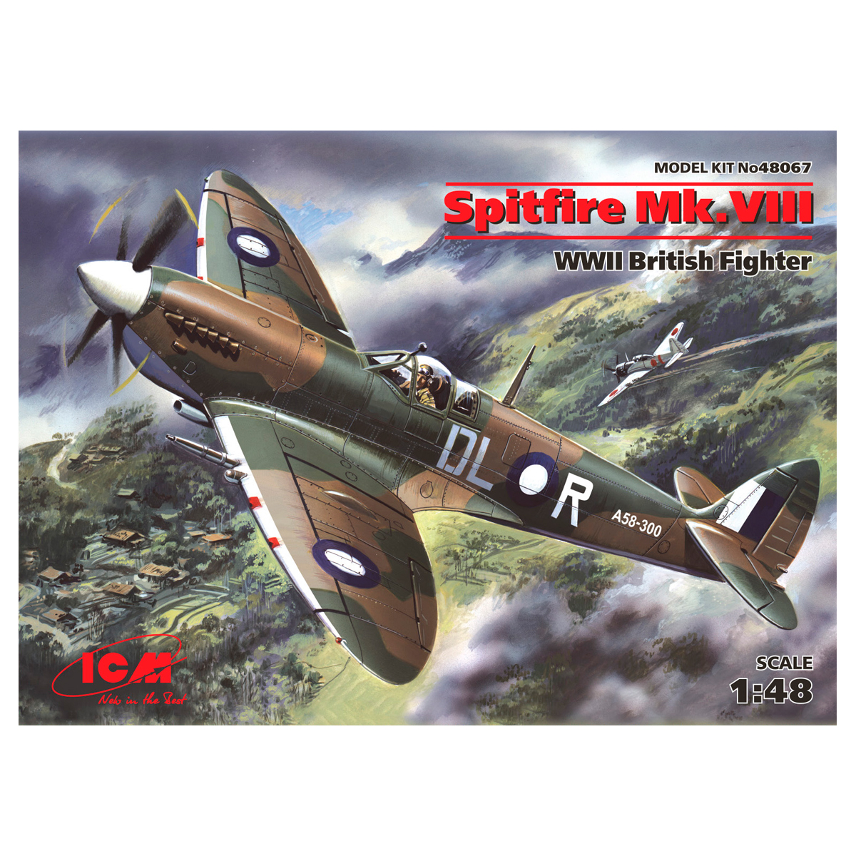 Spitfire Mk.VIII, WWII British Fighter  1/48