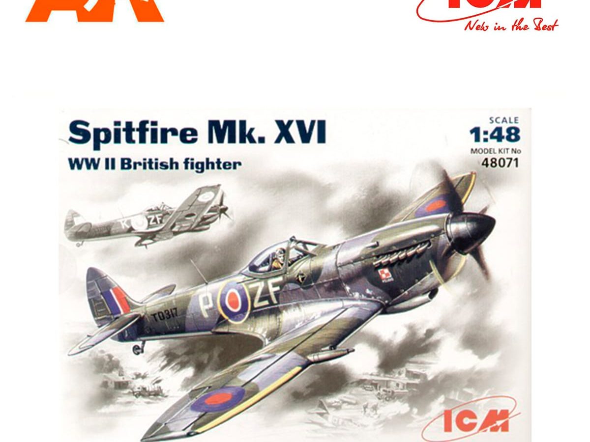 Xtra Decals 1/48 SUPERMARINE SPITFIRE Mk.XVI British WWII Fighter 
