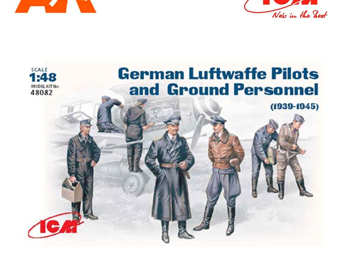 Hasegawa 1/48 Luftwaffe Pilot Figures & Equipment Set 36009 for sale online