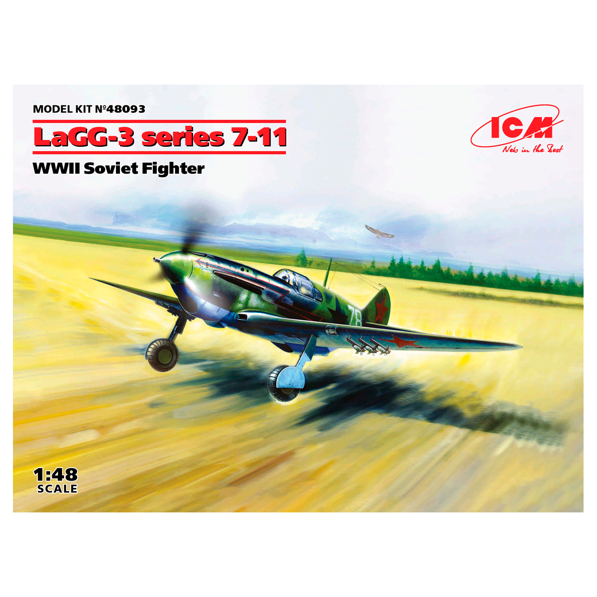 LaGG-3 series 7-11, WWII Soviet Fighter 1/48