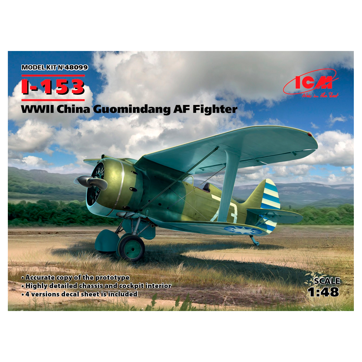 I-153, WWII China Guomindang AF Fighter 1/48