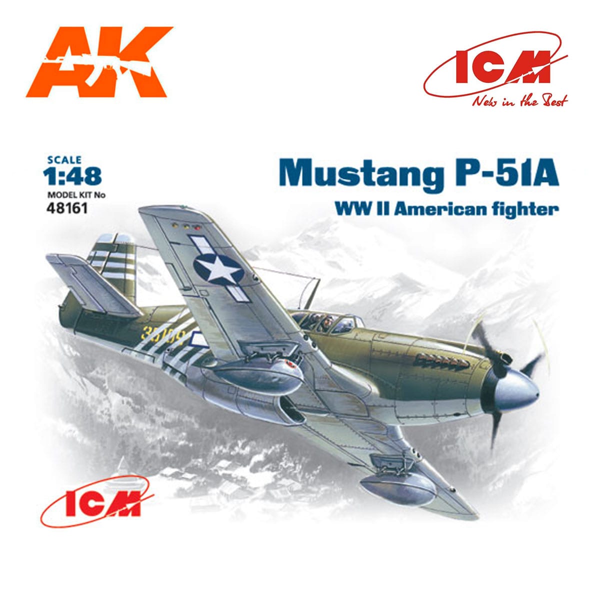 Mustang P-51A, WWII American Fighter 1/48