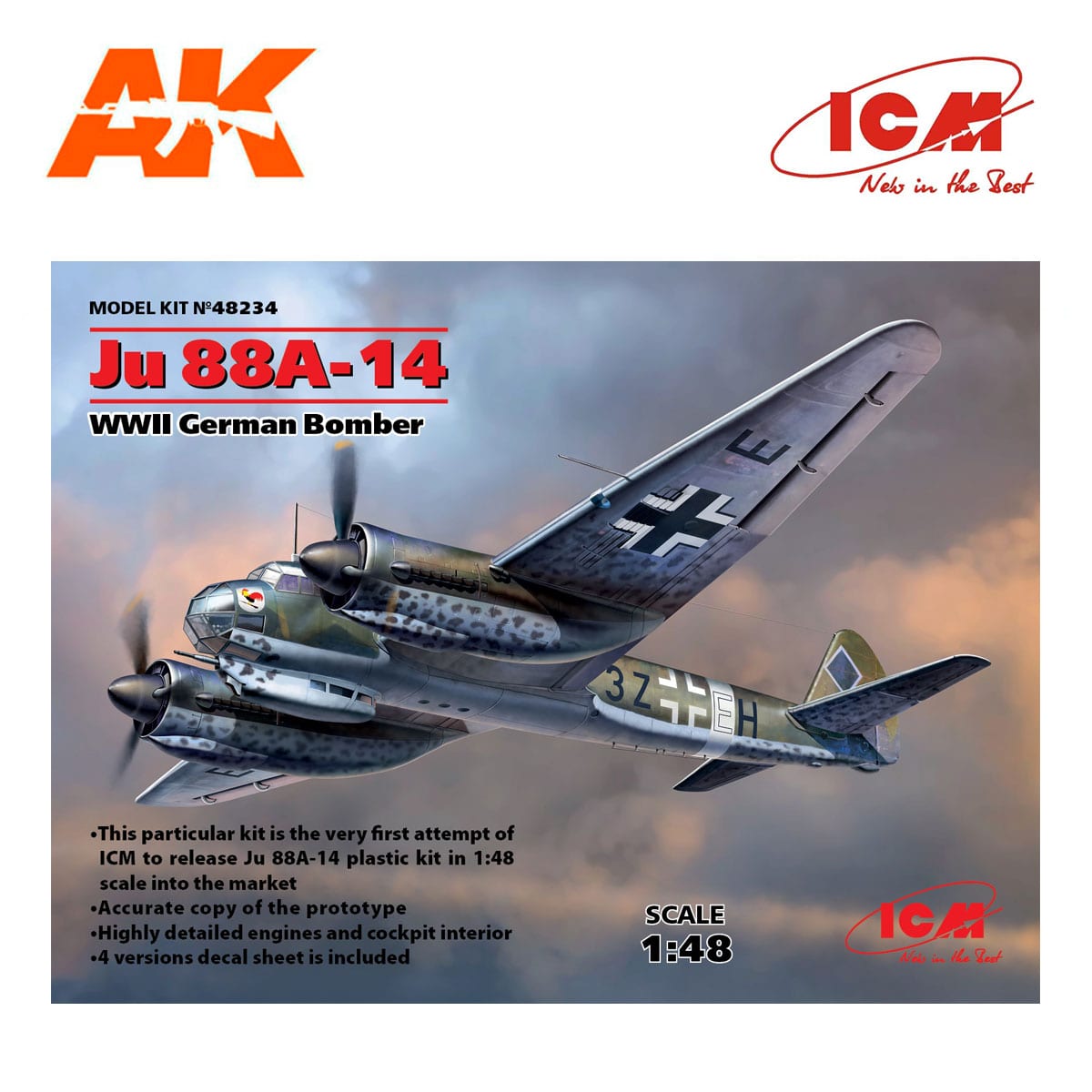 ICM 48234 1/48 Ju 88A-14 
