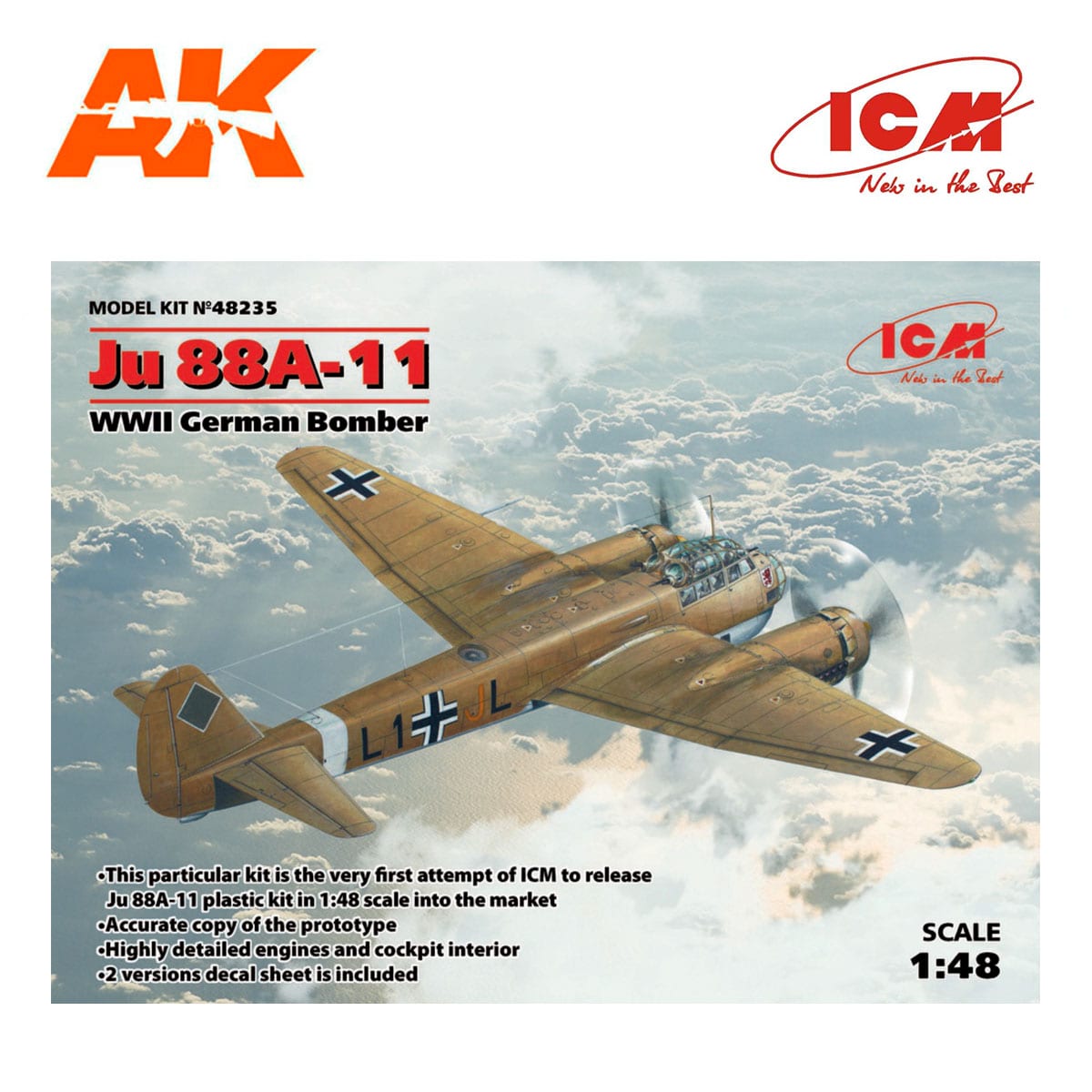 Ju a 11 Wwii German Bomber 1 48 Ak Interactive The Weathering Brand