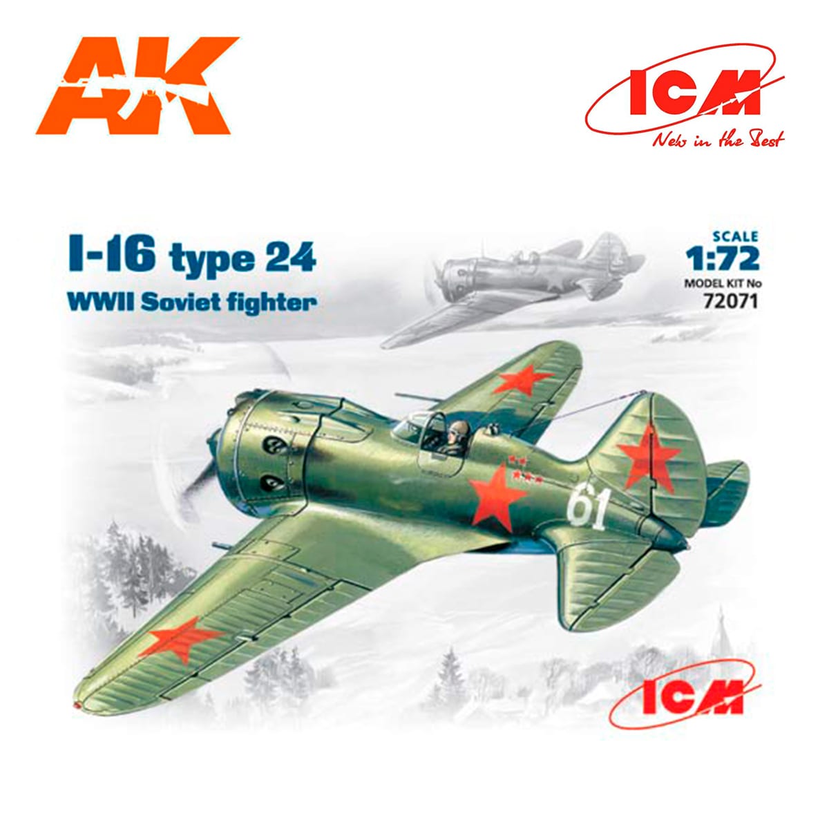 I-16 type 24, WWII Soviet Fighter 1/72