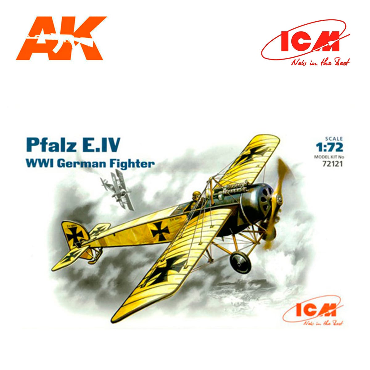 Pfalz E.IV, WWI German Fighter 1/72