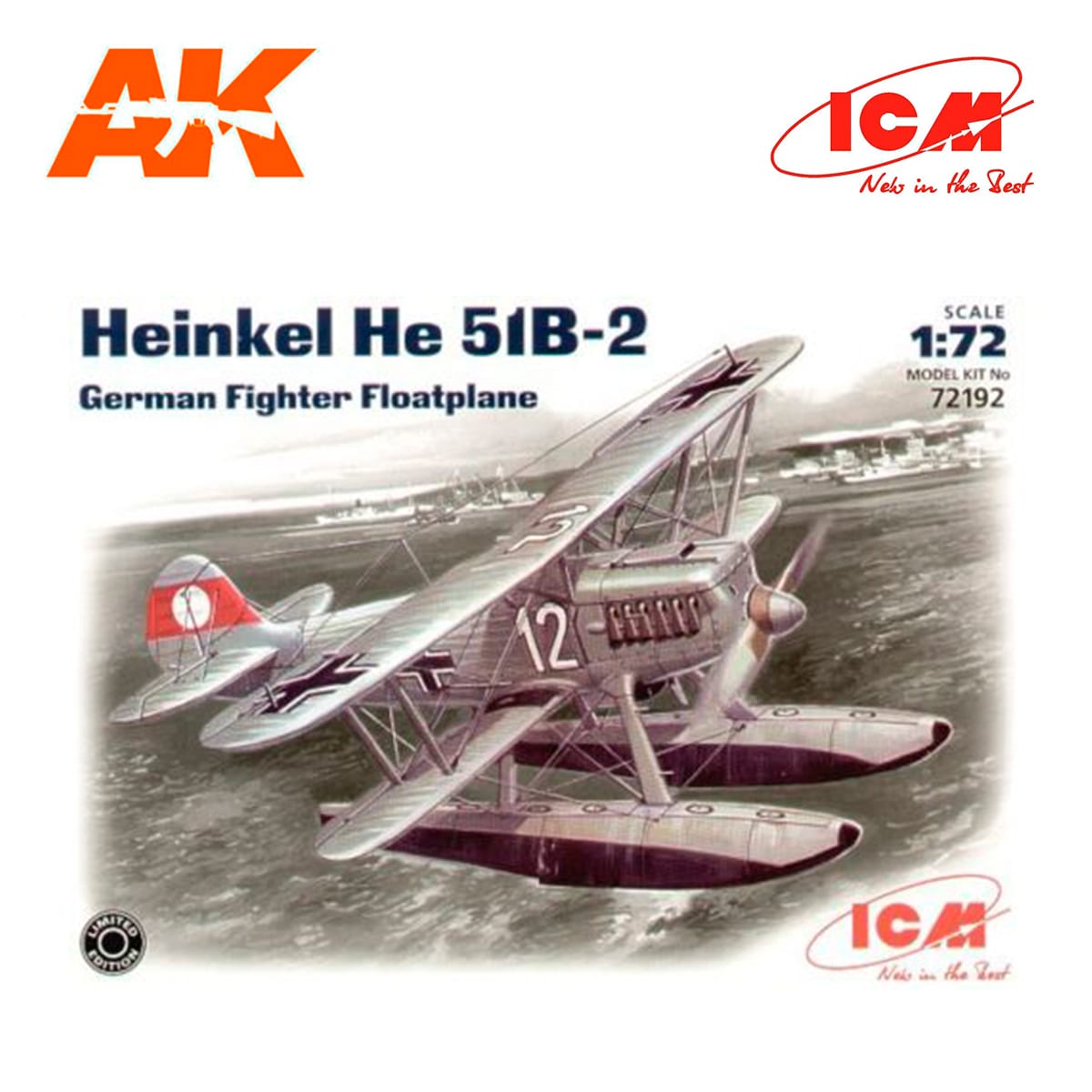 ICM 1/72 Heinkel He 51 B-2 Float Plane # 72192 
