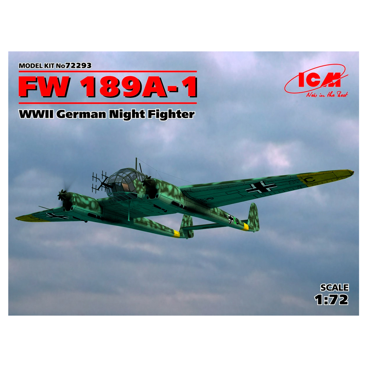 FW 189A-1, WWII German Night Fighter 1/72