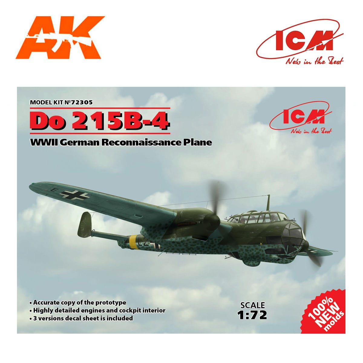 Do 215B-4, WWII Reconnaissance Plane 1/72