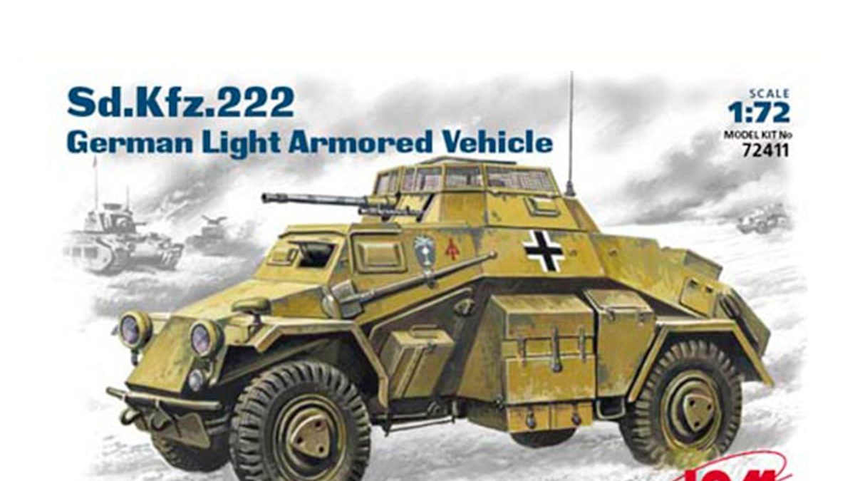 German Light Armoured Vehicle ICM ICM72411 1:72-Sd.Kfz.222