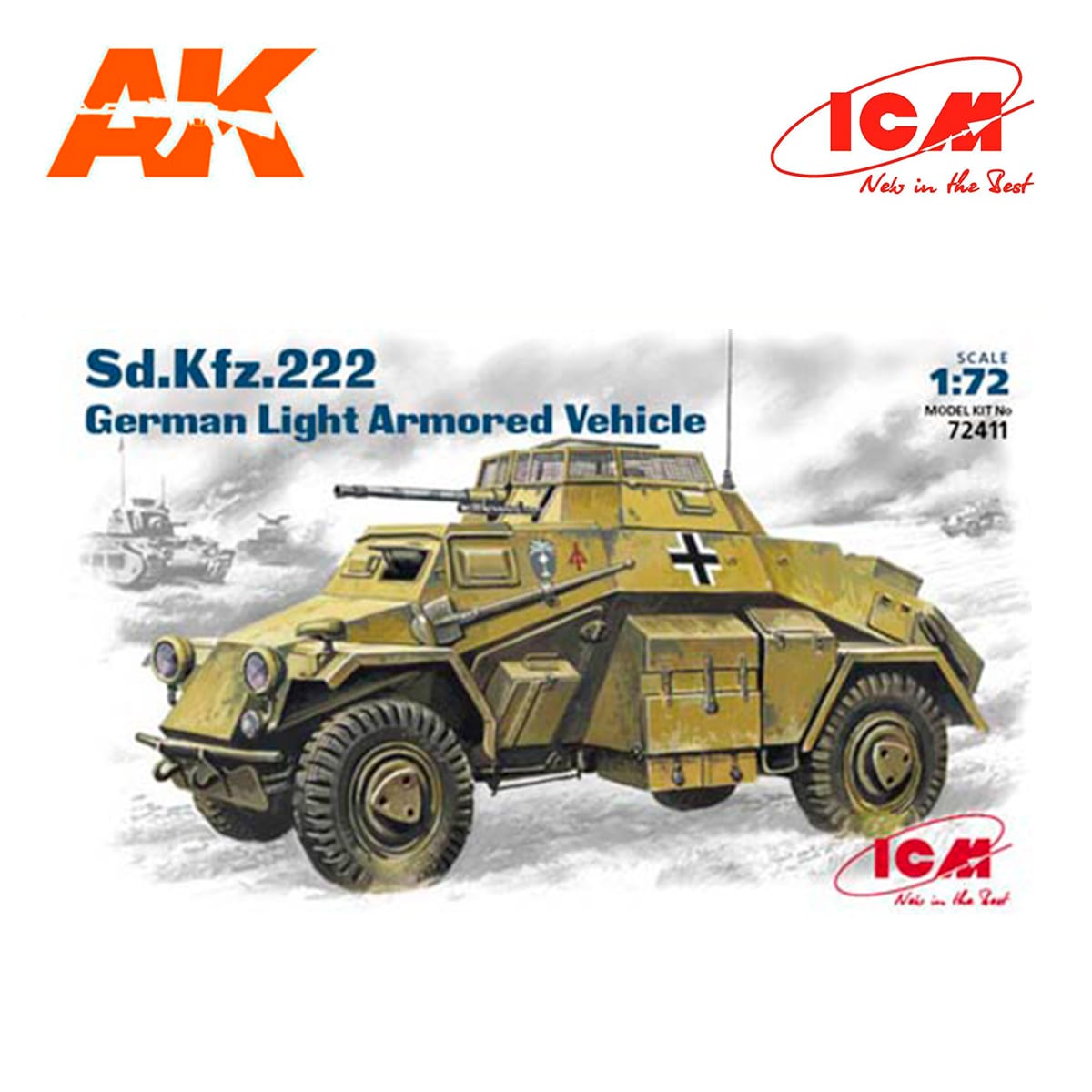 Details about   Airfix German armoured car Kfz 222 Sd 1/76 wargames model 