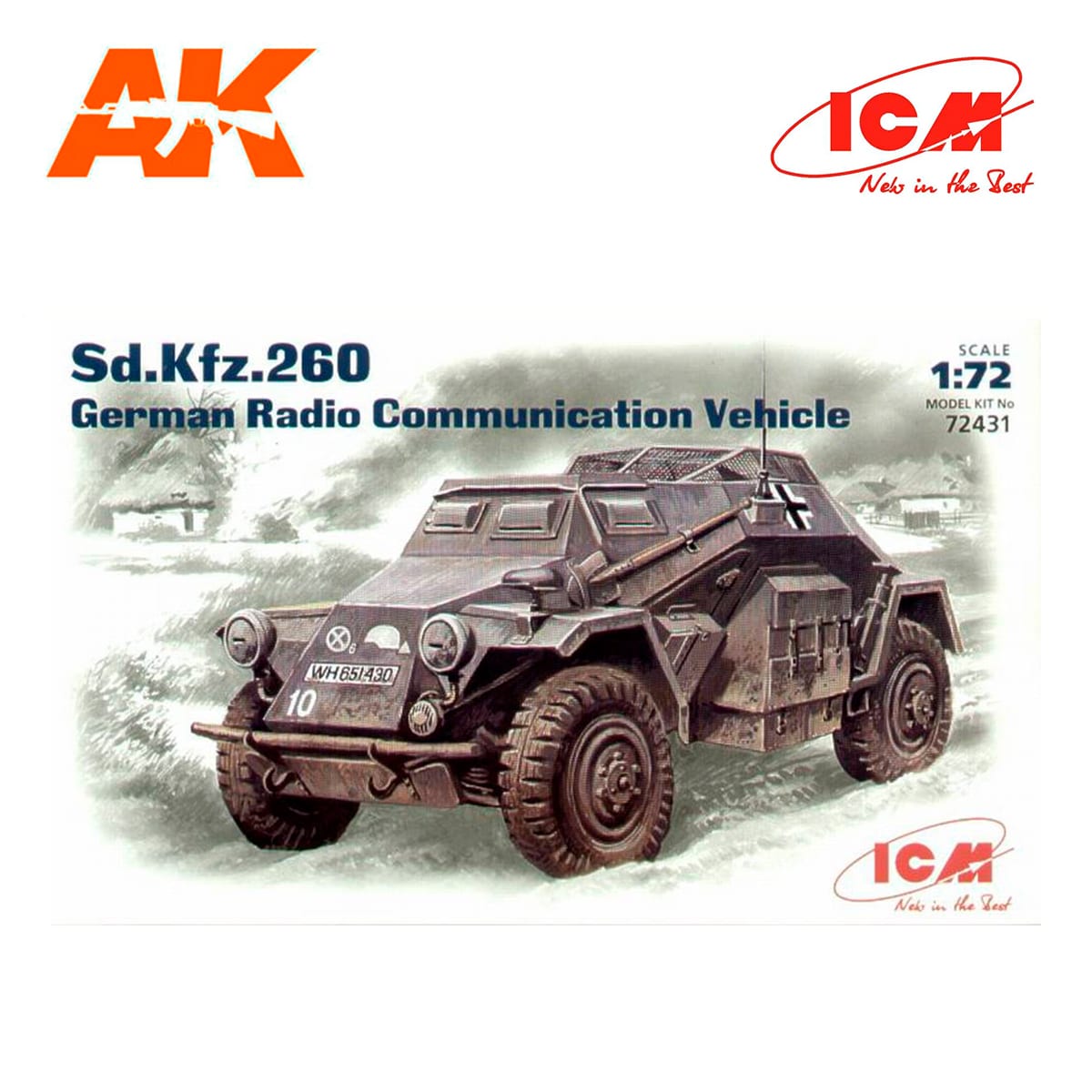 Sd.Kfz.260, German Radio Communication Vehicle 1/72