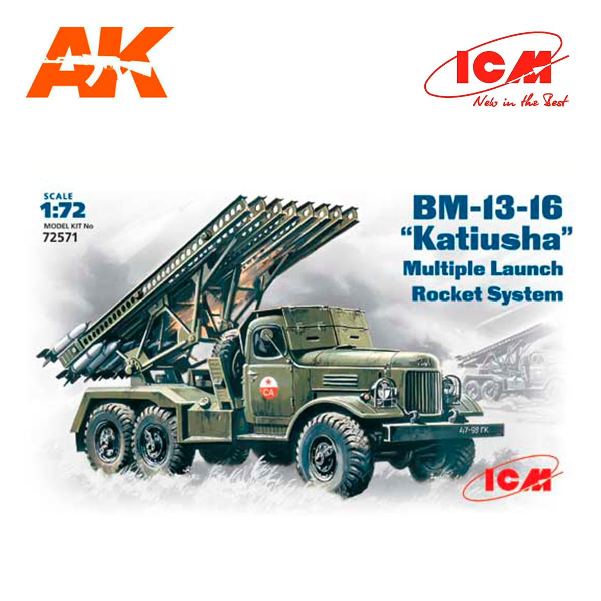 BM-13-16 “Katiusha”, Mult. Launch Rocket System on ZiL-157 base 1/72