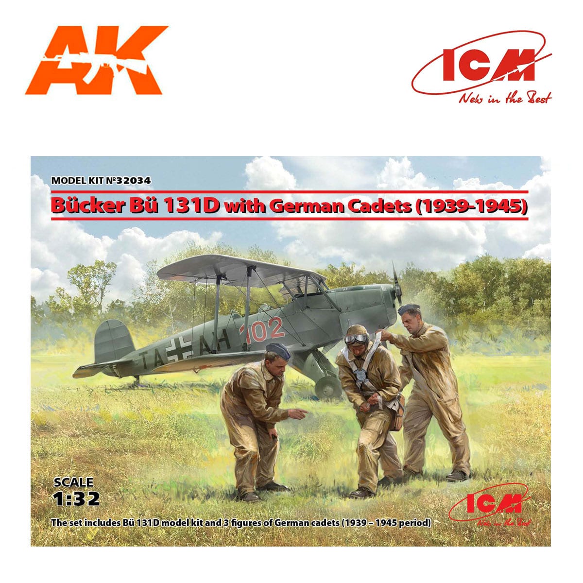 Bücker Bü 131D with German Cadets (1939-1945) 1/32