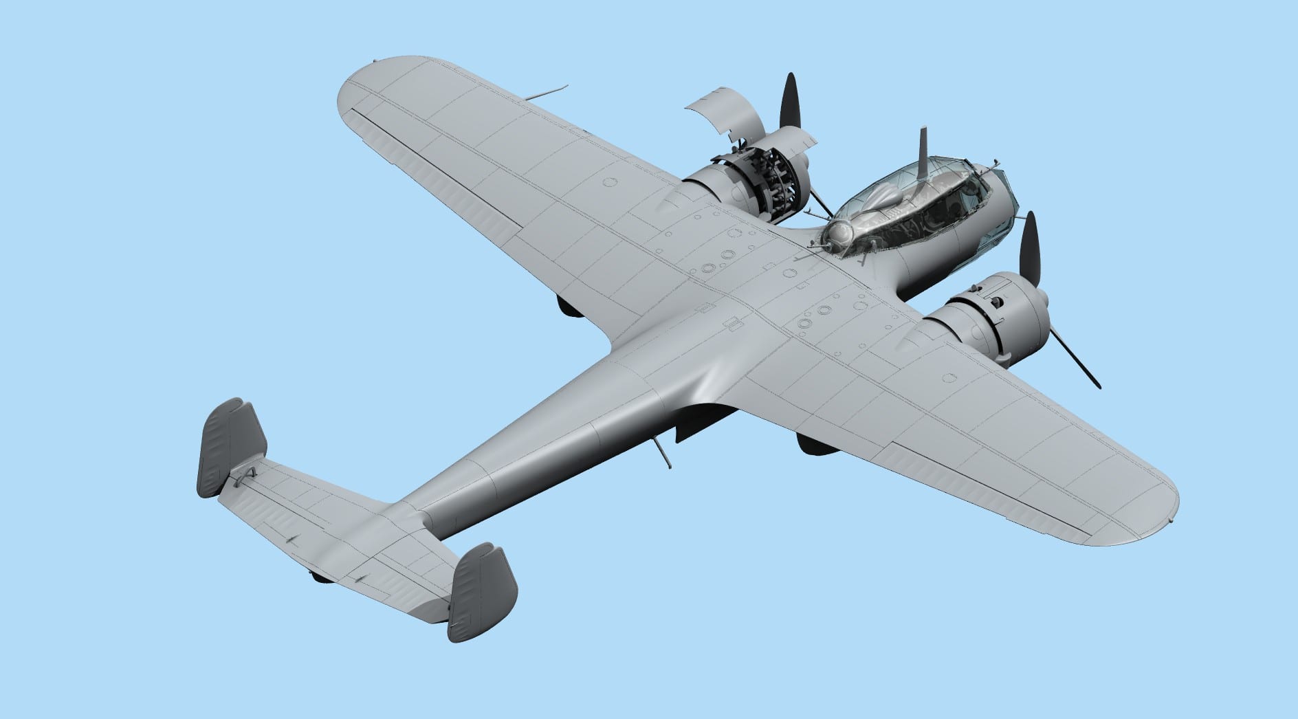 ICM Models 1/48 Do 17z-2 WWII German Bomber Plastic Model Kit 48244 Icm48244 for sale online 