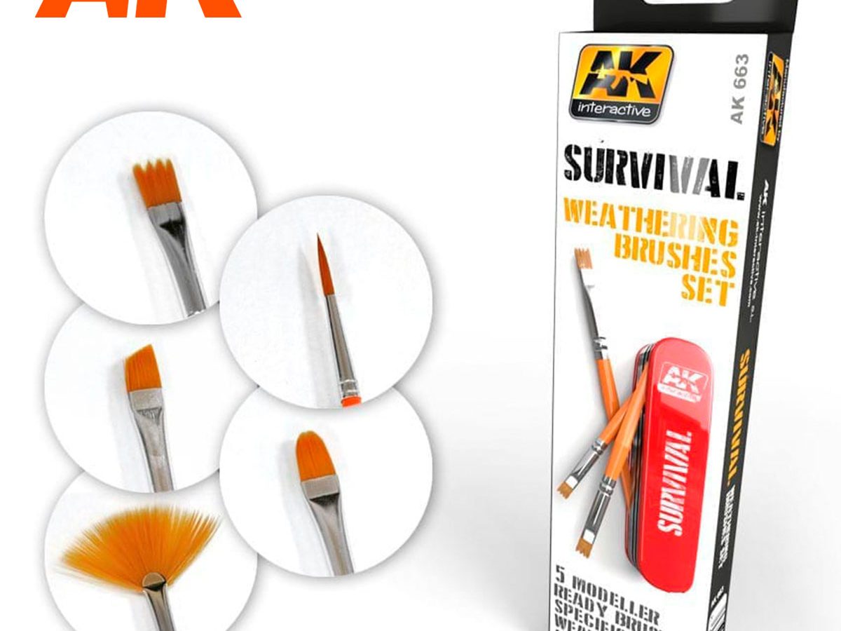 AK Interactive Dry Brush Set (4) – Shall We Play? The Games and More Store
