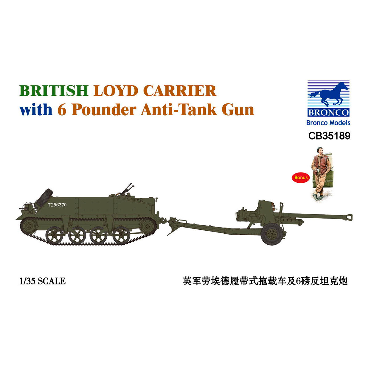 1/35 British Loyd Carrier with 6 Poundener Anti-Tank Gun