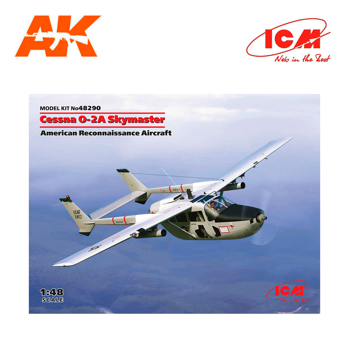 Cessna O-2A Skymaster, American Reconnaissance Aircraft (100% new molds)