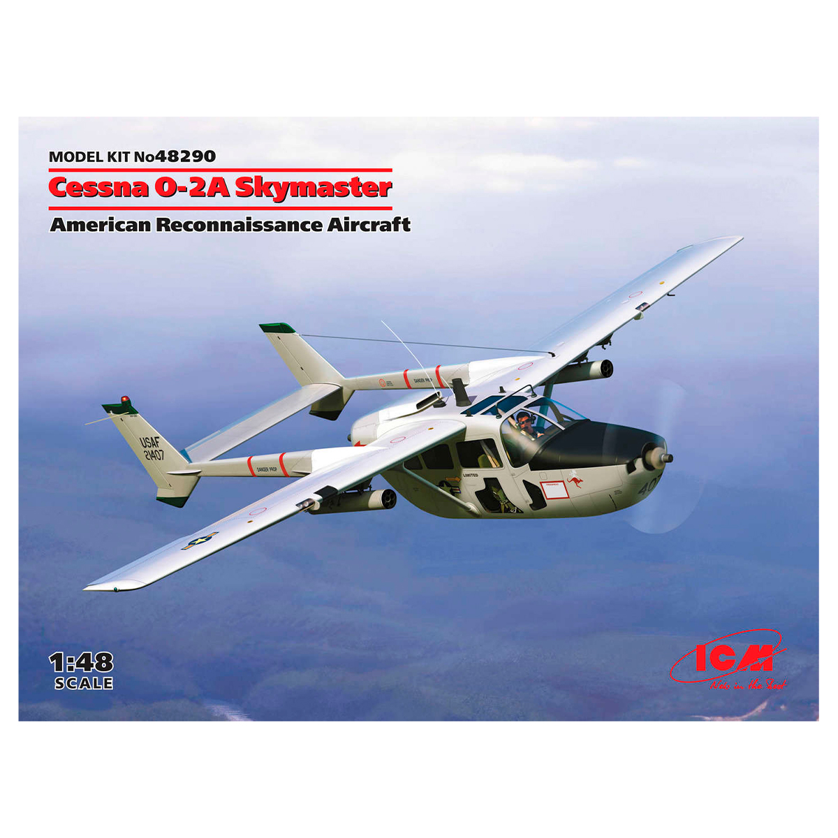 Cessna O-2A Skymaster, American Reconnaissance Aircraft (100% new molds)