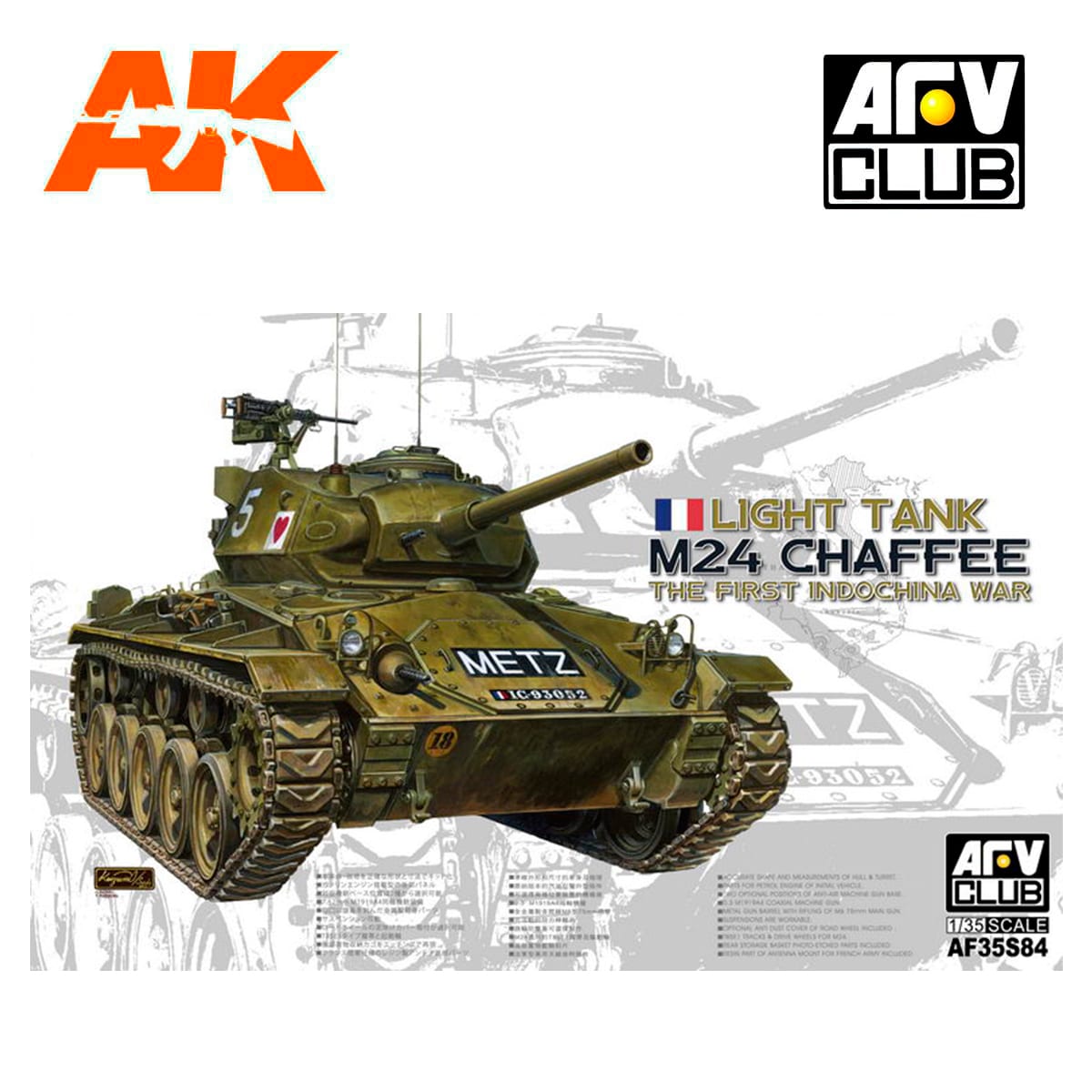 M24 Chaffee Light Tank French  1/35