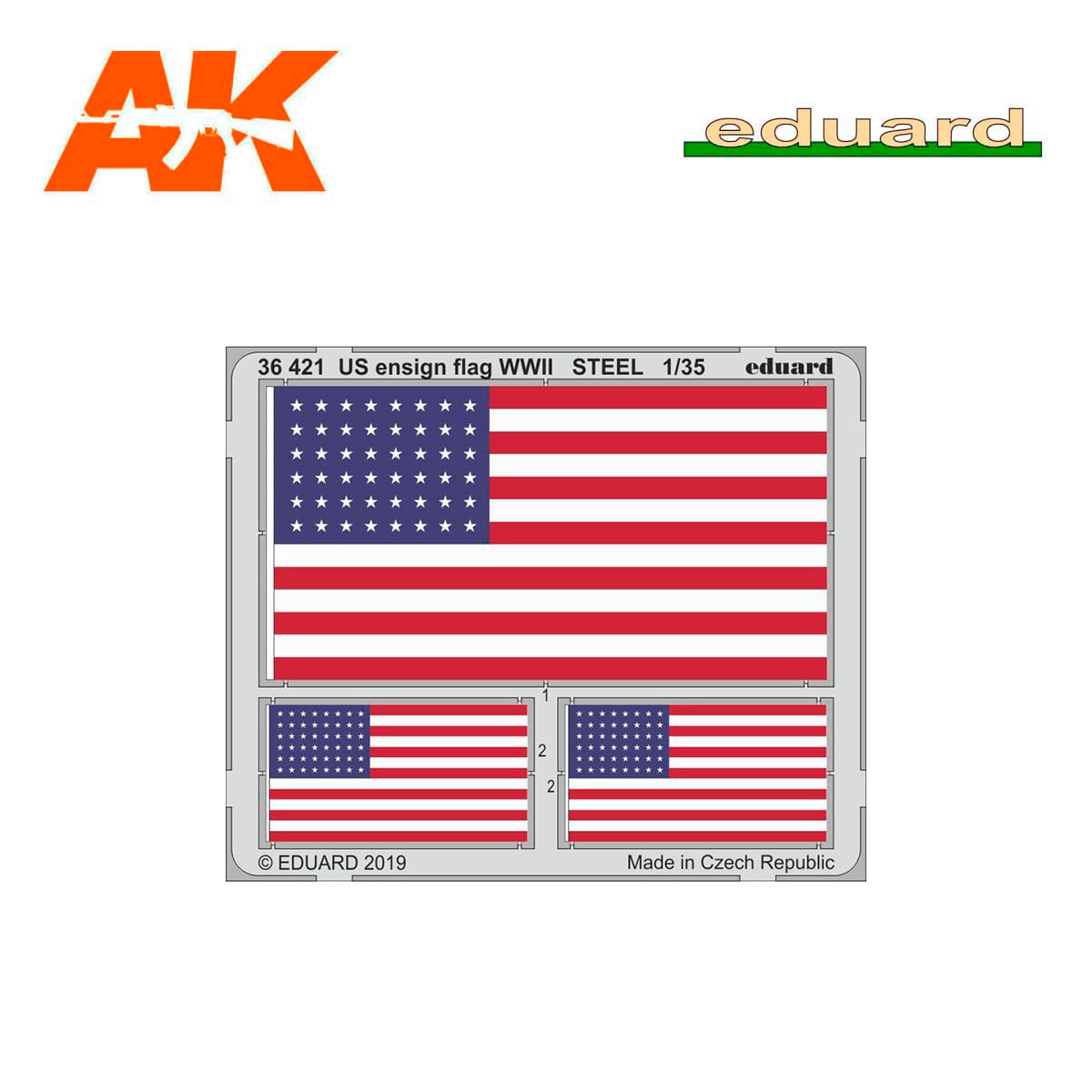 US ensign flag WWII STEEL 1/35