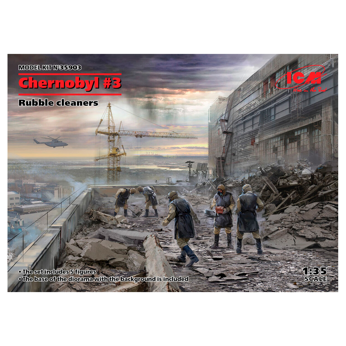 Chernobyl#3. Rubble cleaners (5 figures) 1/35