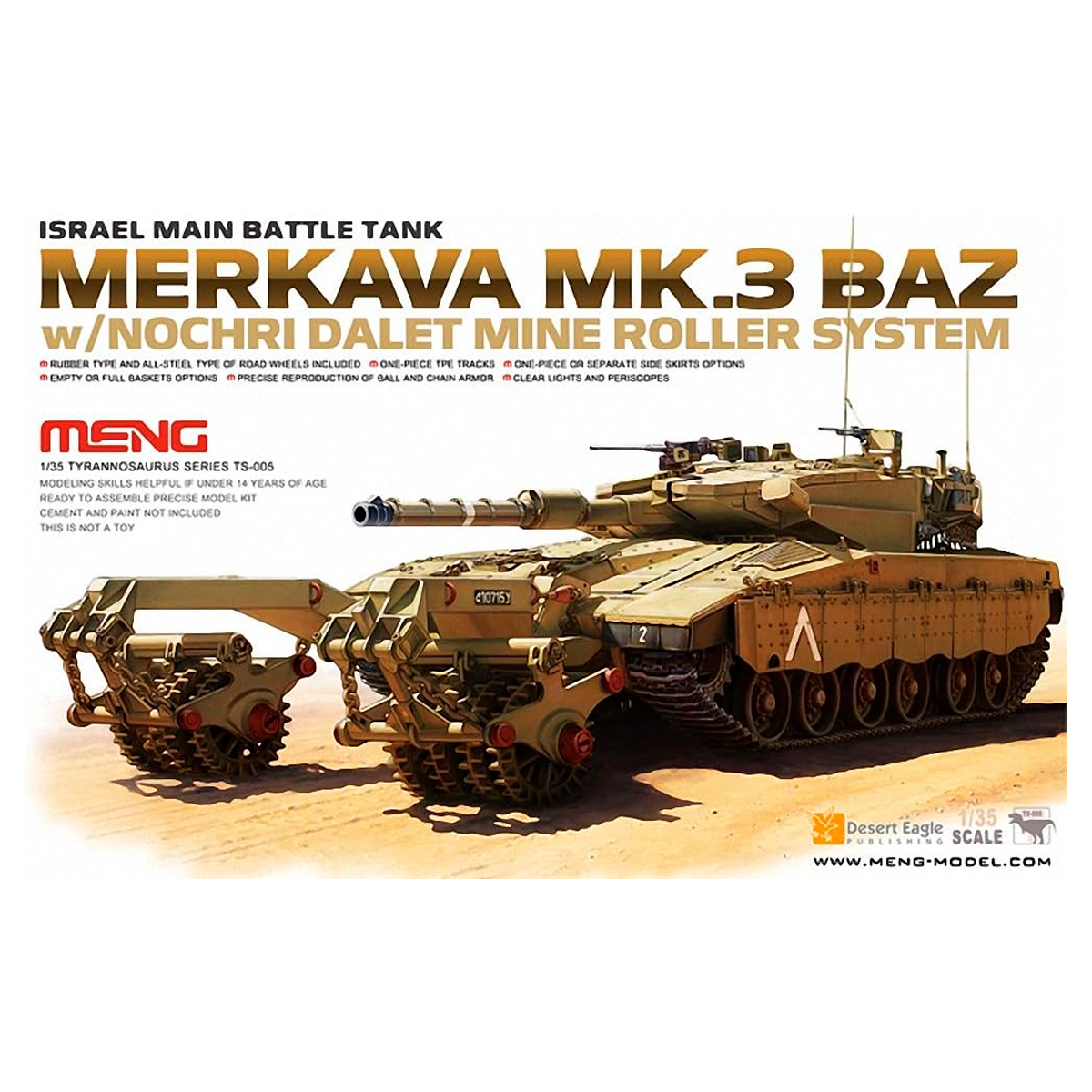 1/35 MERKAVA Mk.3 BAZ w/NOCHRI DALET MINE ROLLER SYSTEM