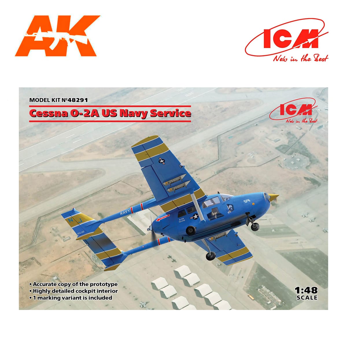 Cessna O-2A US Navy Service 1/48
