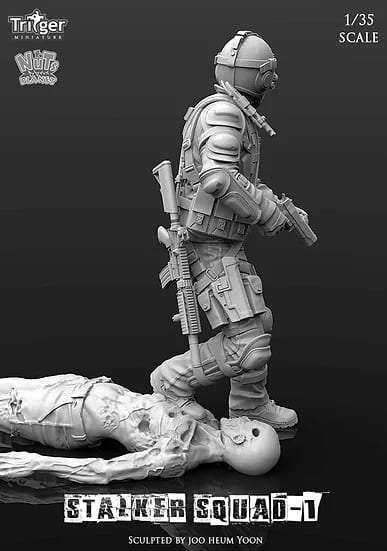 1/24 75mm Soldier in Armor Sapper of foot of the guards Unpainted 