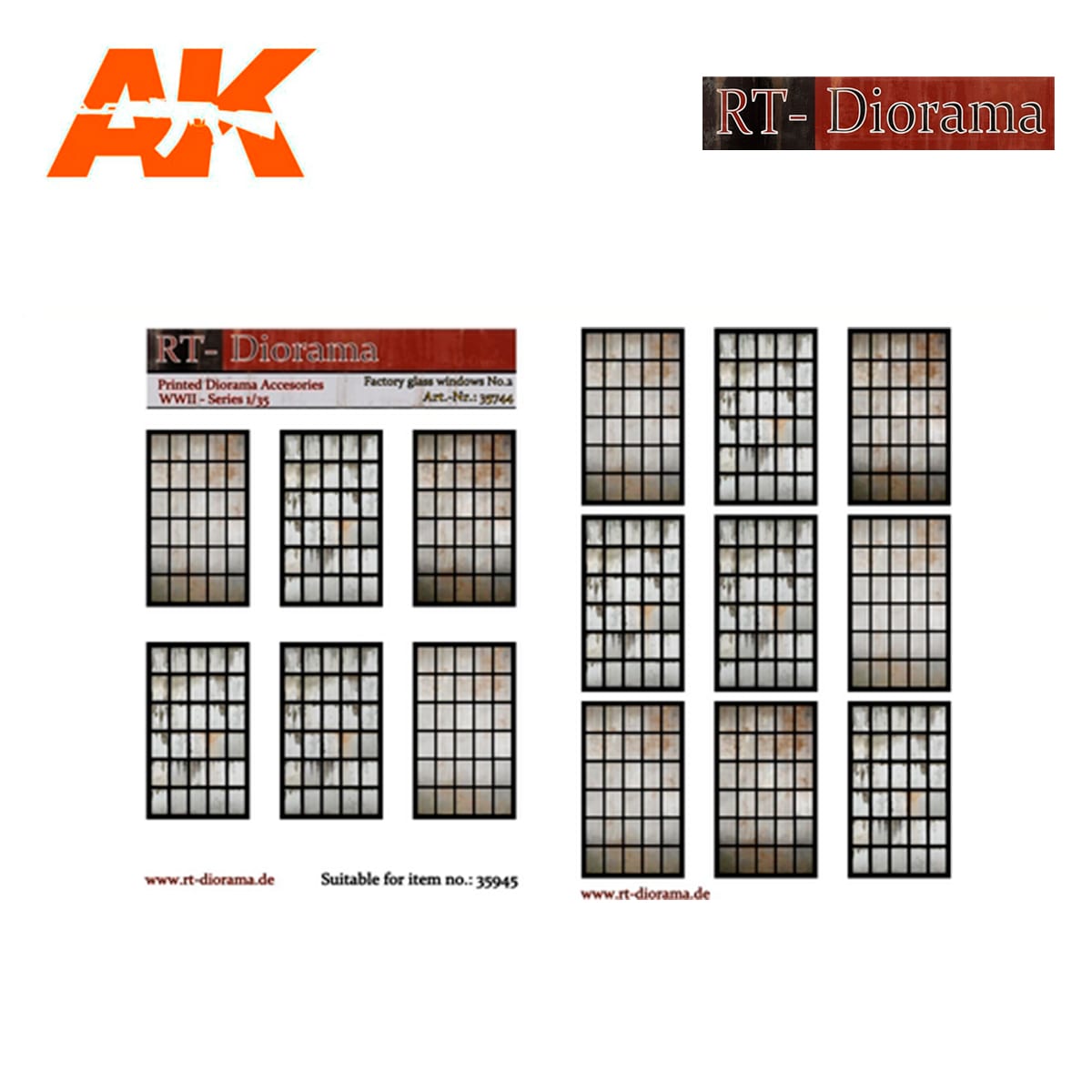 Printed Accesories: Factory glass windows Nr.2