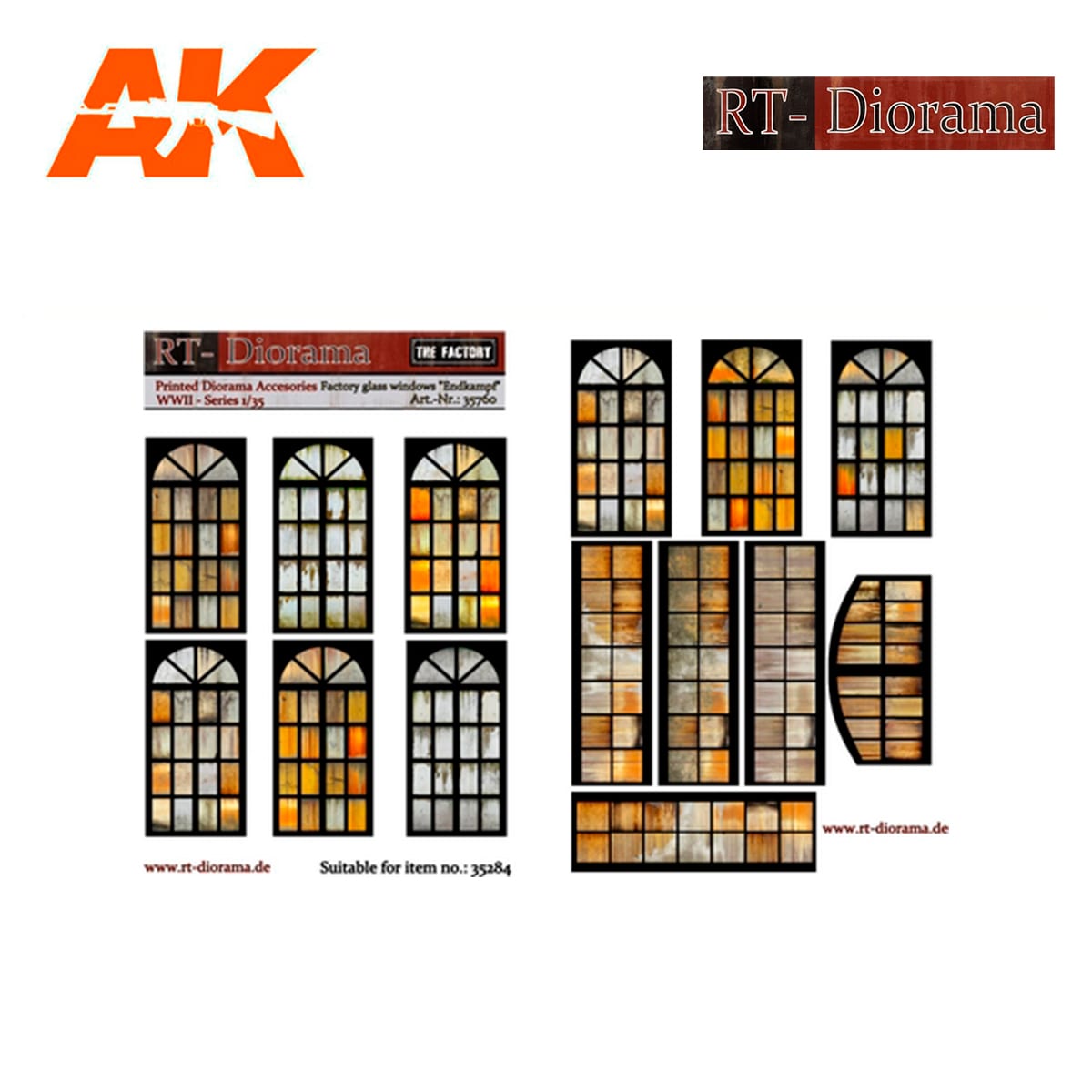 Printed Accesories: Factory glass windows «Endkampf»