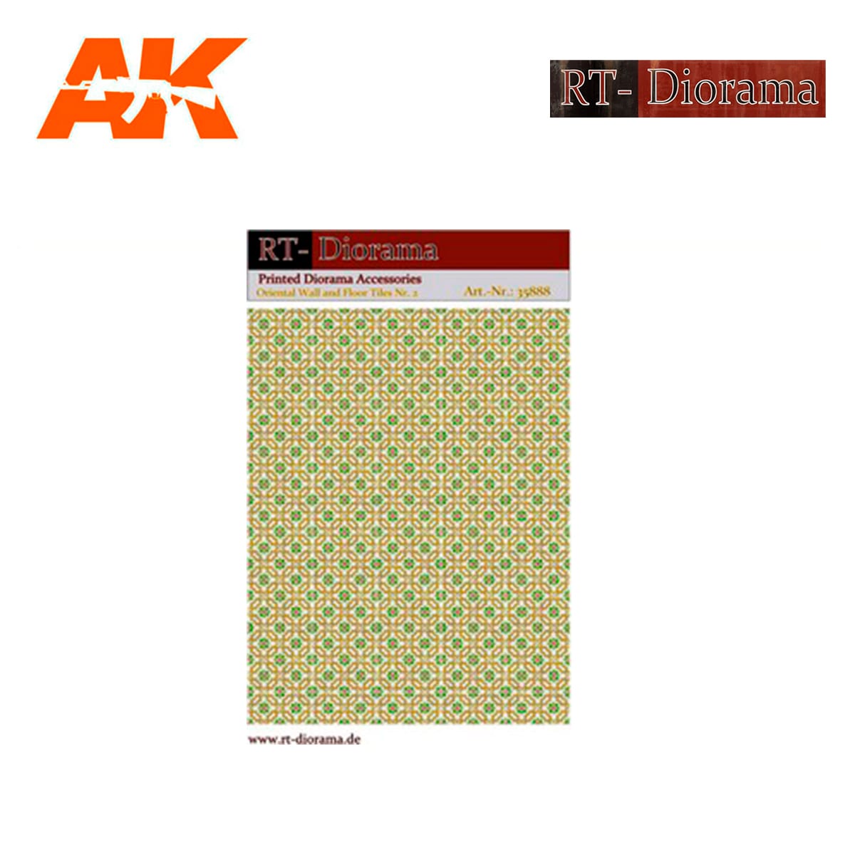 Printed Accesories: Oriental Wall and Floor Tiles Nr.2