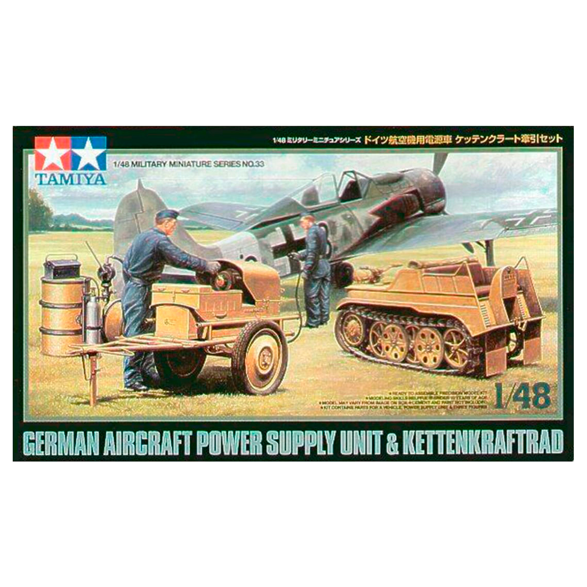 1/48 German Aircraft Power Supply Unit & Kettenkraftrad