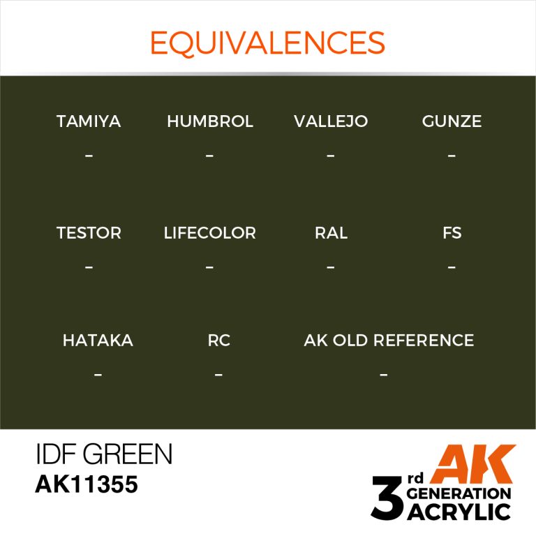 AK11355 IDF GREEN