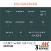 AK11365 FRENCH ARMY GREY-BLUE
