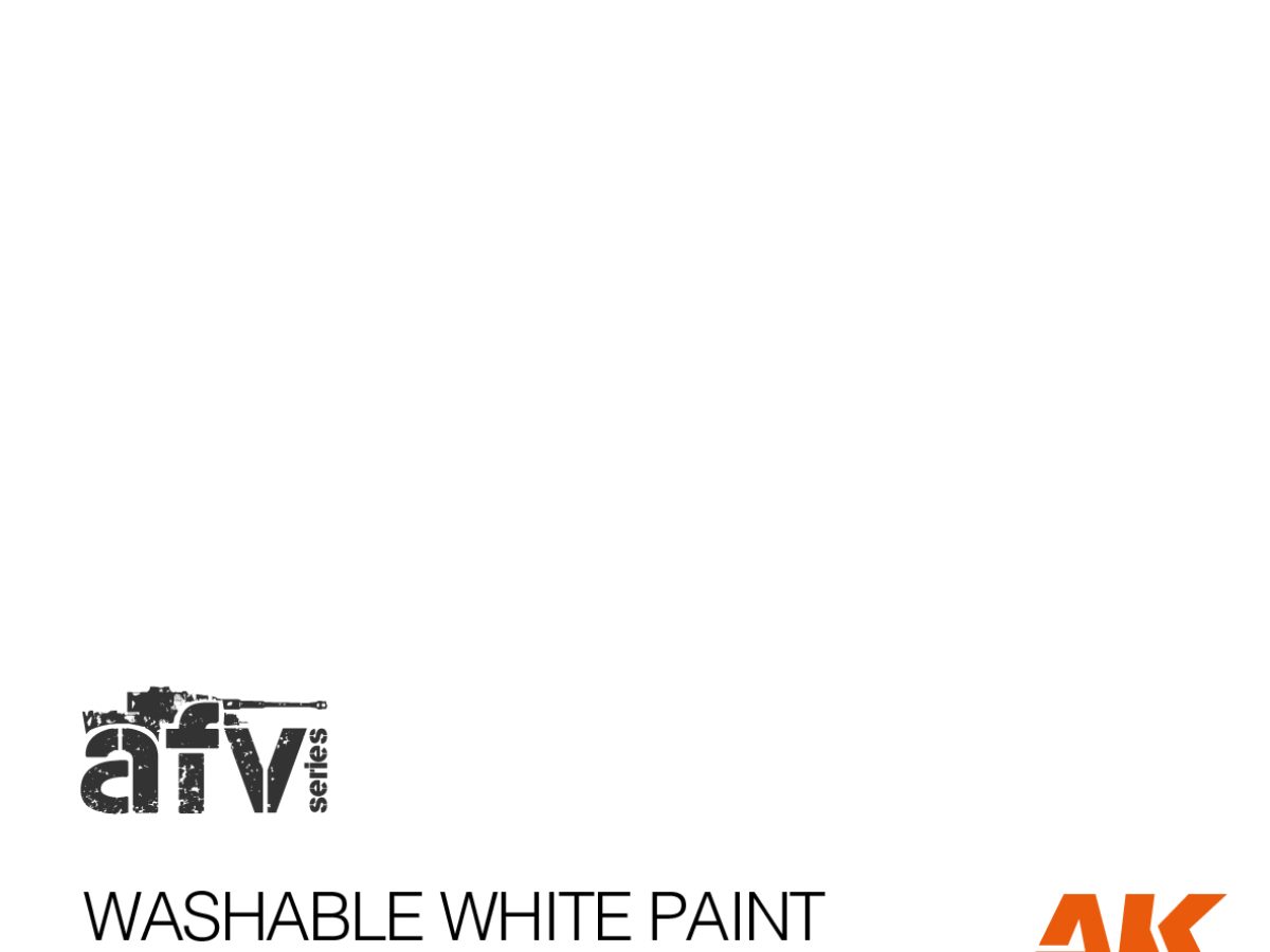 3G Acrylic Washable White Paint AK11372