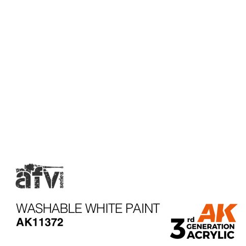 AK11372 WASHABLE WHITE PAINT