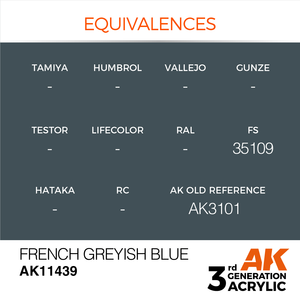 Buy FRENCH GREYISH BLUE - FIGURES online for 2,75€ | AK-Interactive