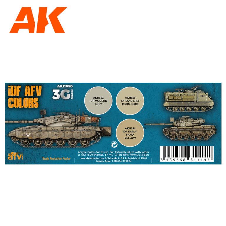 AK11650 IDF AFV COLORS