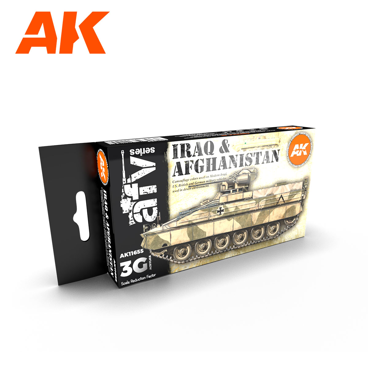 AK Interactive British Desert Colours 3G Acrylic Paint Set