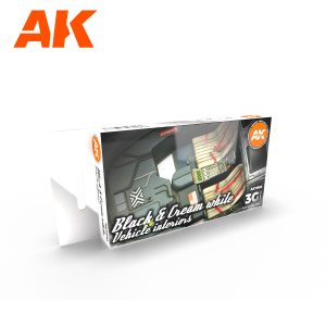 AK11683 BLACK & CREAM WHITE VEHICLE INTERIORS